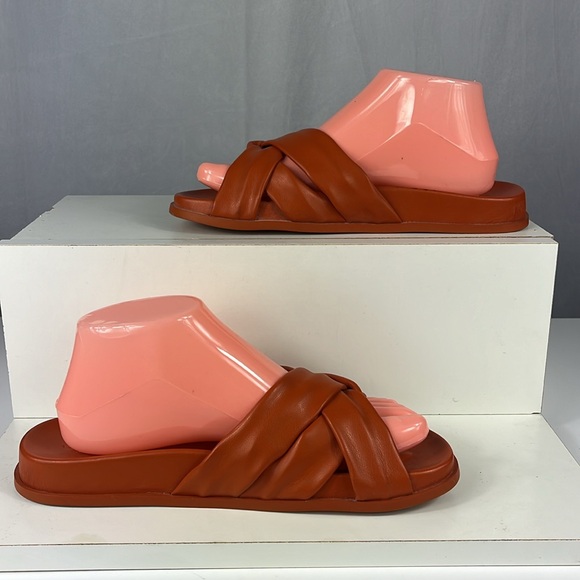 Anthropologie Silent D Helena Sandals in Terra Cotta. - Picture 4 of 10